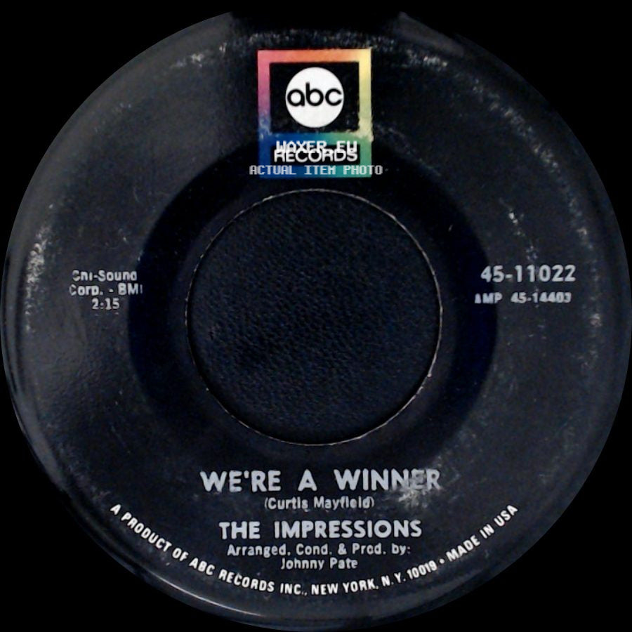 The Impressions - We're A Winner / It's All Over side A