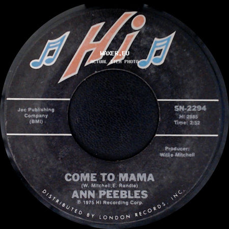 Ann Peebles - Come To Mama / I'm Leavin' You side A