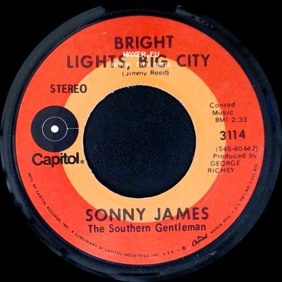 Sonny James - True Love Lasts Forever / Bright Lights, Big City side B