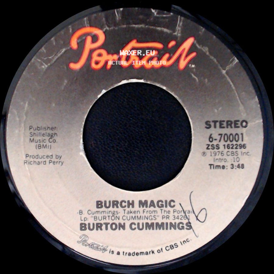 Burton Cummings - Stand Tall / Burch Magic side B