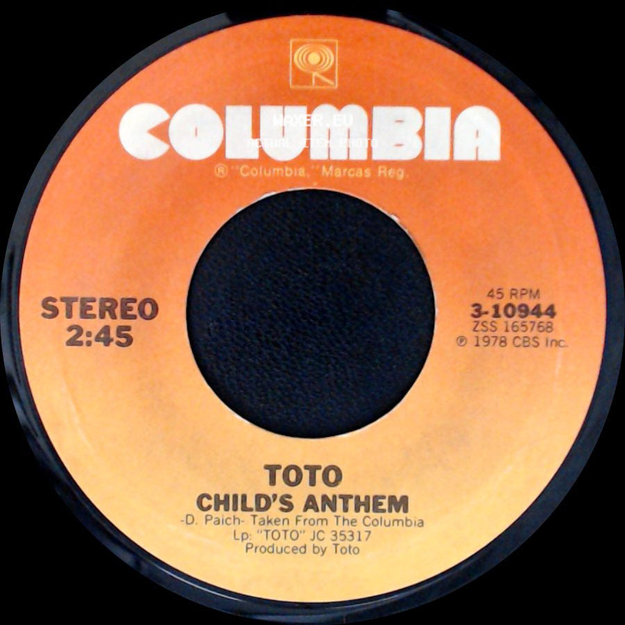 Toto - Georgy Porgy / Child's Anthem side B