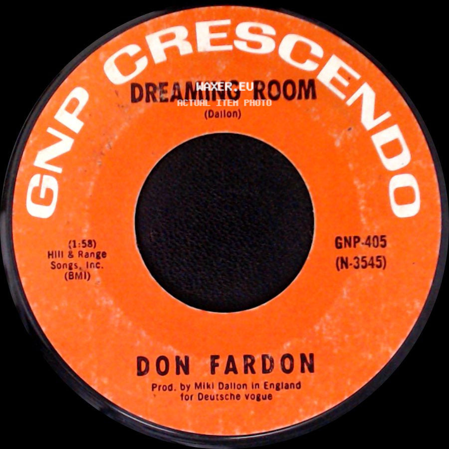 Don Fardon - Indian Reservation (The Lament Of The Cherokee) / Dreaming Room side B