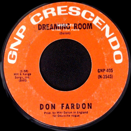 Don Fardon - Indian Reservation (The Lament Of The Cherokee) / Dreaming Room side B