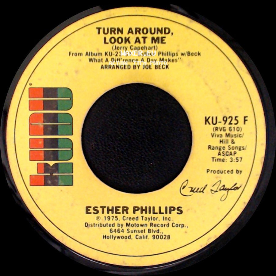 Esther Phillips - What A Diff'rence A Day Makes / Turn Around, Look At Me side B