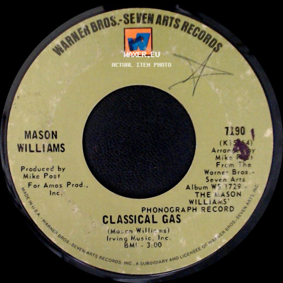 Mason Williams - Classical Gas / Long Time Blues side A