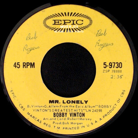 Bobby Vinton - It's Better To Have Loved / Mr. Lonely side B