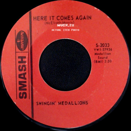 Swingin' Medallions - Double Shot (Of My Baby's Love) / Here It Comes Again side B