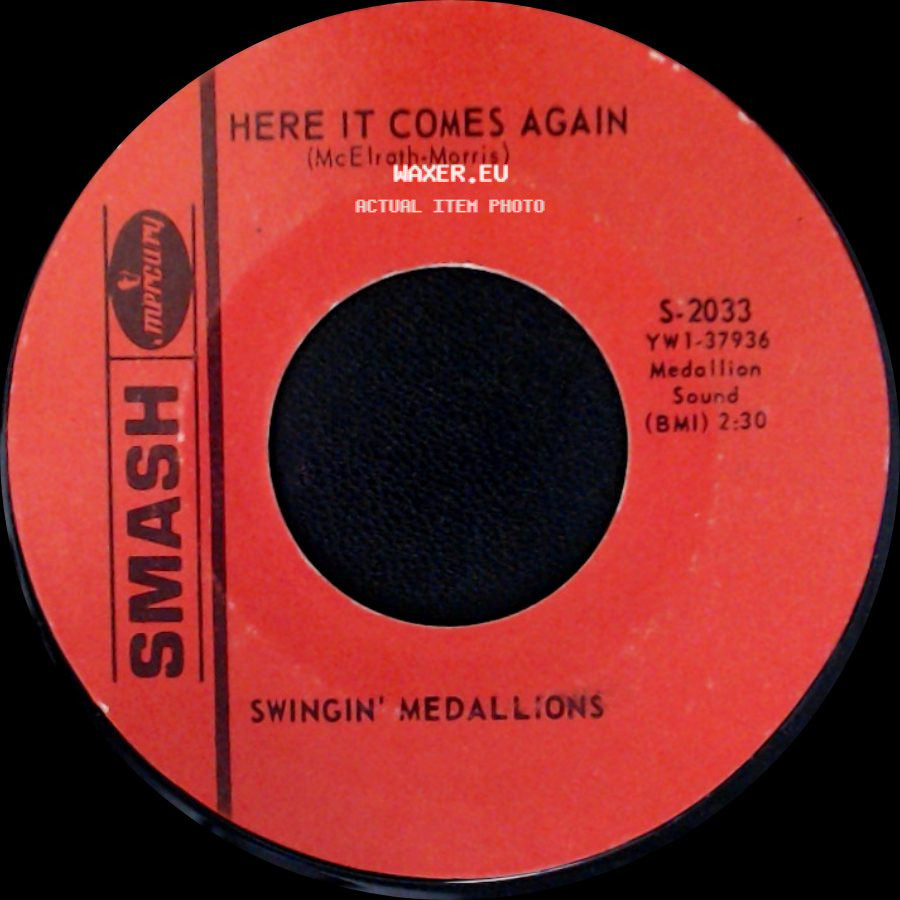 Swingin' Medallions - Double Shot (Of My Baby's Love) / Here It Comes Again side B