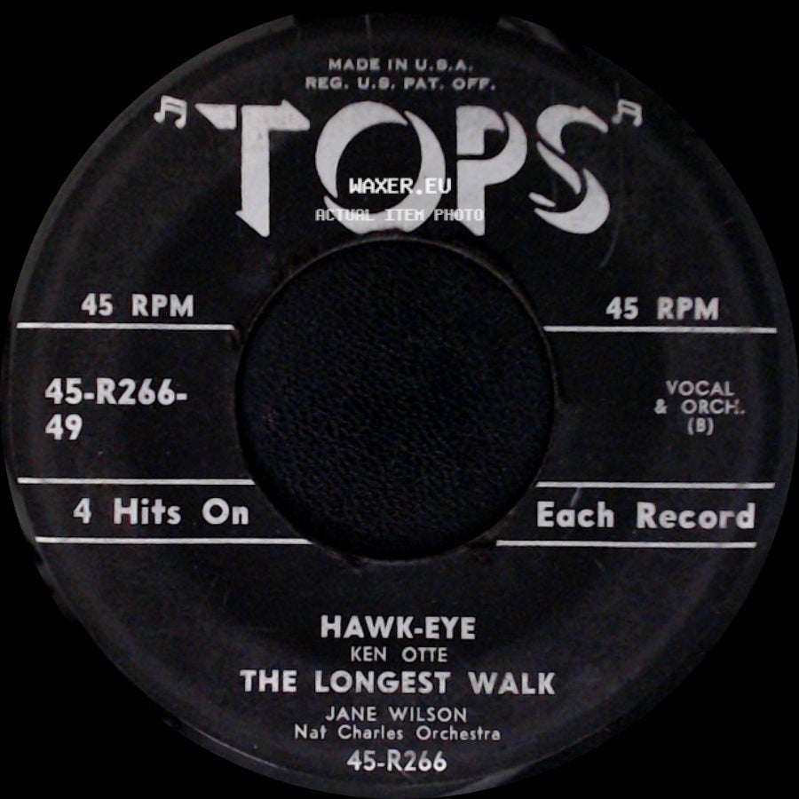 The Toppers / Ken Otte / Jane Wilson - Black Denim Trousers / Moments To Remember / Hawk-Eye / The Longest Walk side B