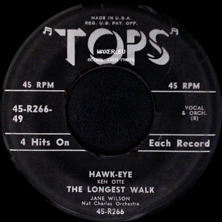 The Toppers / Ken Otte / Jane Wilson - Black Denim Trousers / Moments To Remember / Hawk-Eye / The Longest Walk side B