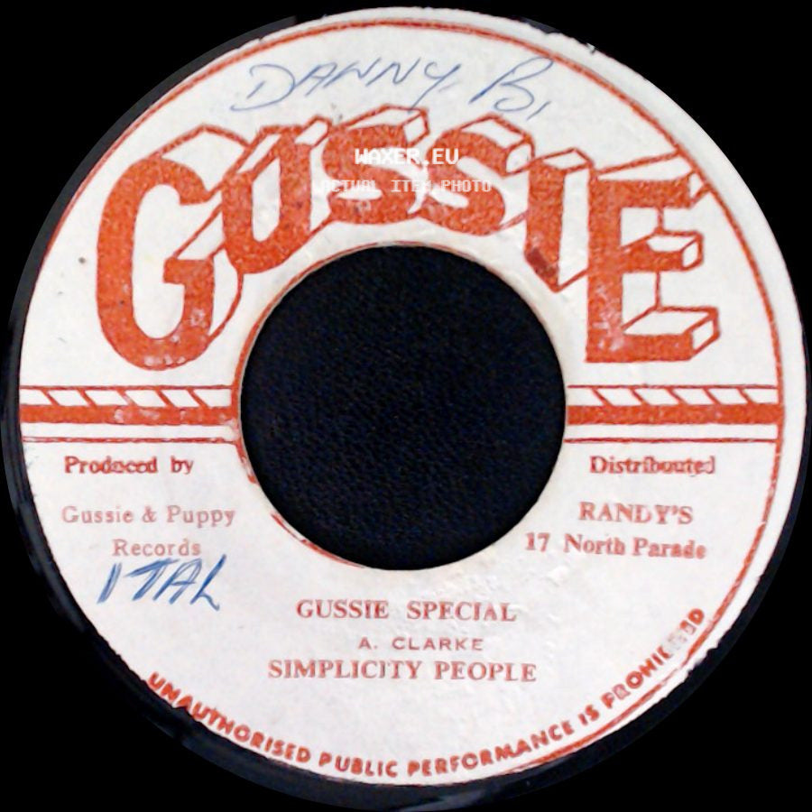 Simplicity People - Gussie Special / Scorch Special side A