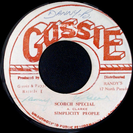 Simplicity People - Gussie Special / Scorch Special side B