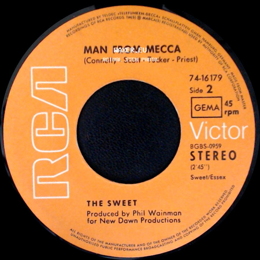 The Sweet - Little Willy / Man From Mecca side B