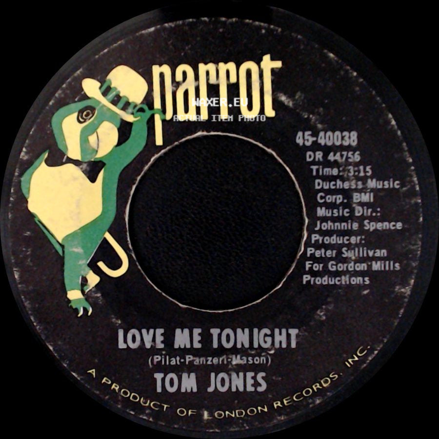 Tom Jones - Love Me Tonight / Hide And Seek side A