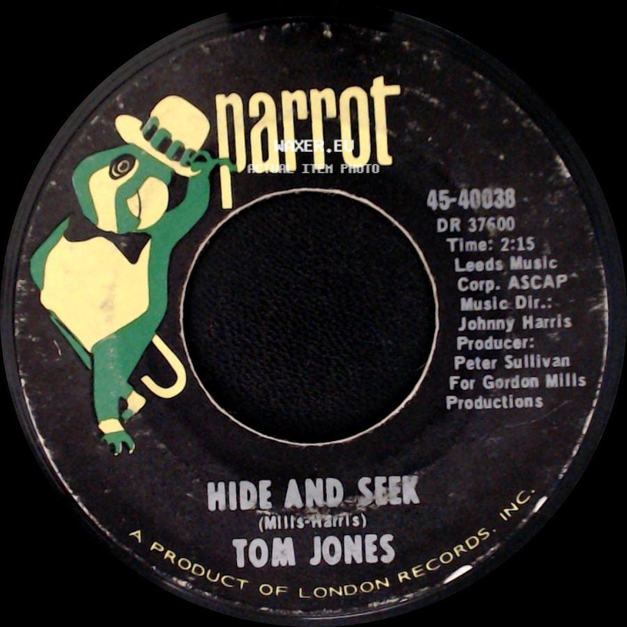 Tom Jones - Love Me Tonight / Hide And Seek side B