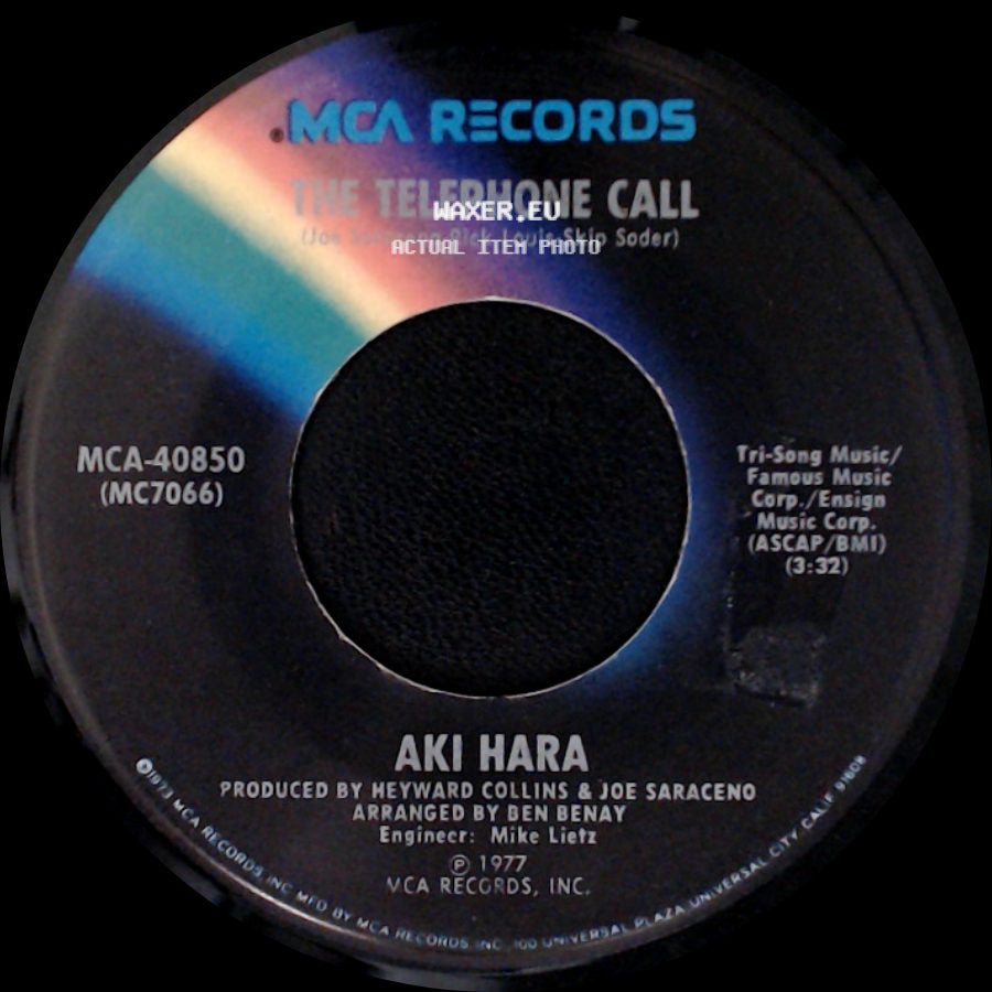 Aki Hara - The Telephone Call / I've Been Alone Before side A