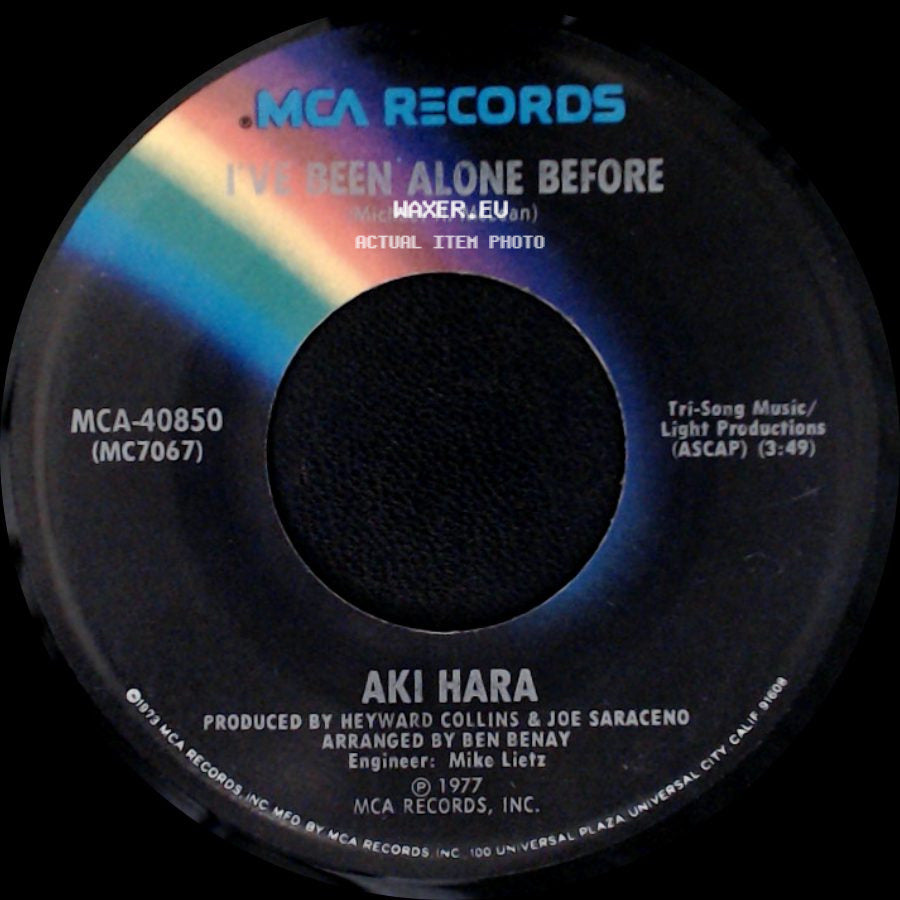 Aki Hara - The Telephone Call / I've Been Alone Before side B