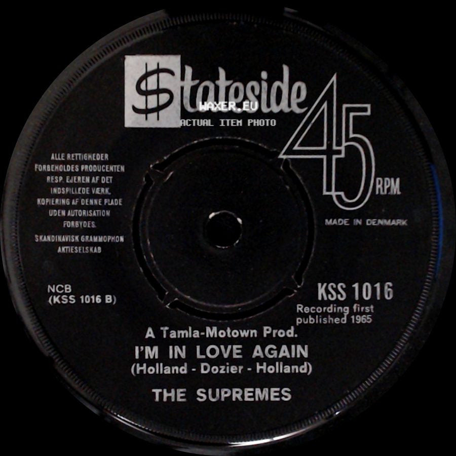 The Supremes - Stop! In The Name Of Love / I'm In Love Again side B