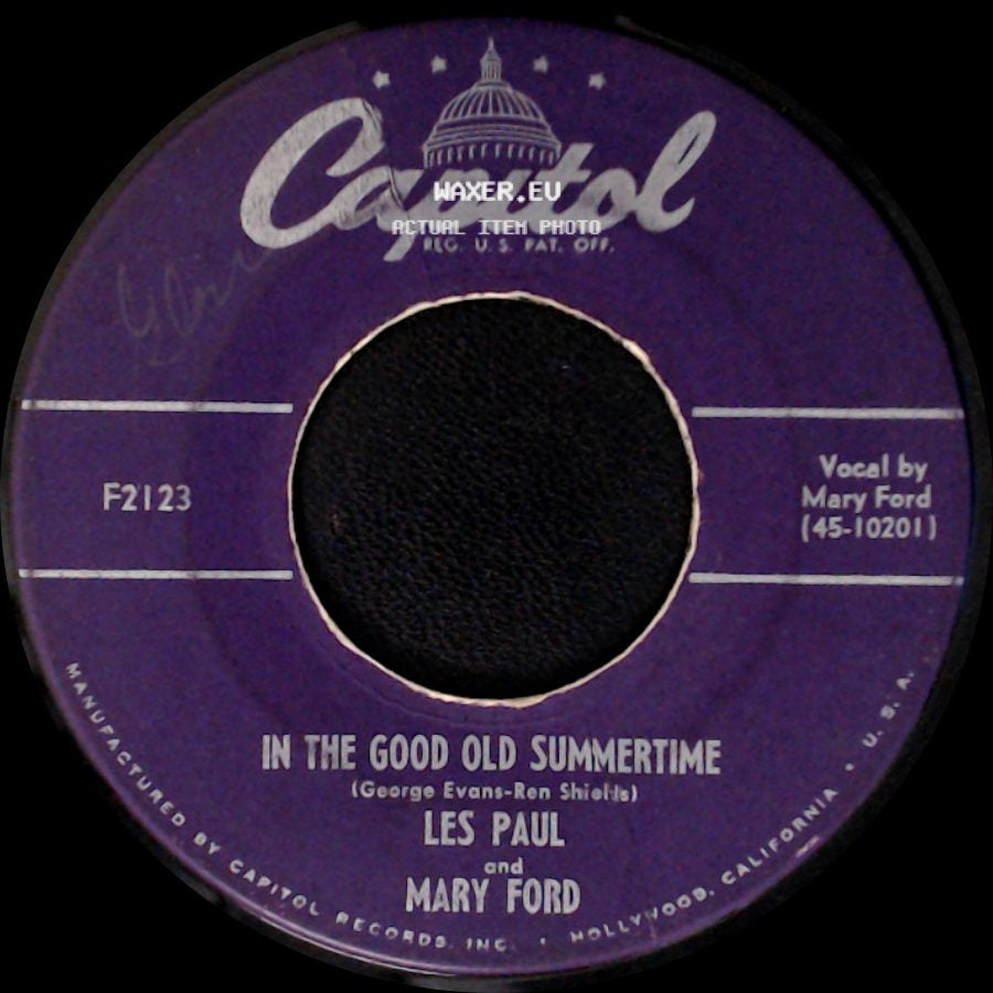 Les Paul And Mary Ford - Smoke Rings / In The Good Old Summertime side B