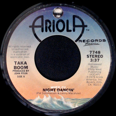 Taka Boom - Night Dancin' / Cloud Dancer side A