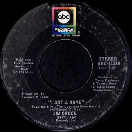 Jim Croce - I Got A Name / Alabama Rain side A