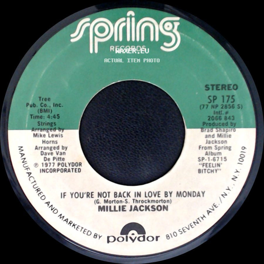 Millie Jackson - A Little Taste Of Outside Love / If You're Not Back In Love By Monday side B