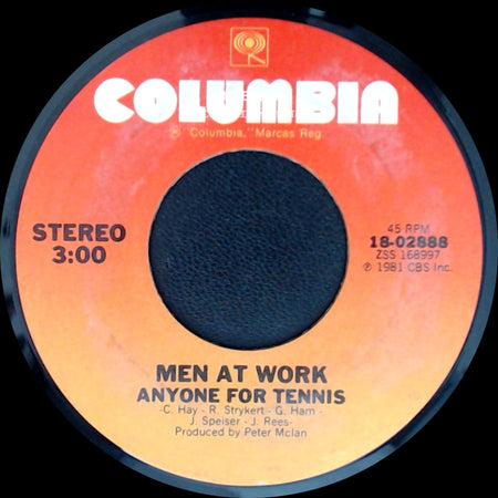 Men At Work - Who Can It Be Now? / Anyone For Tennis side B