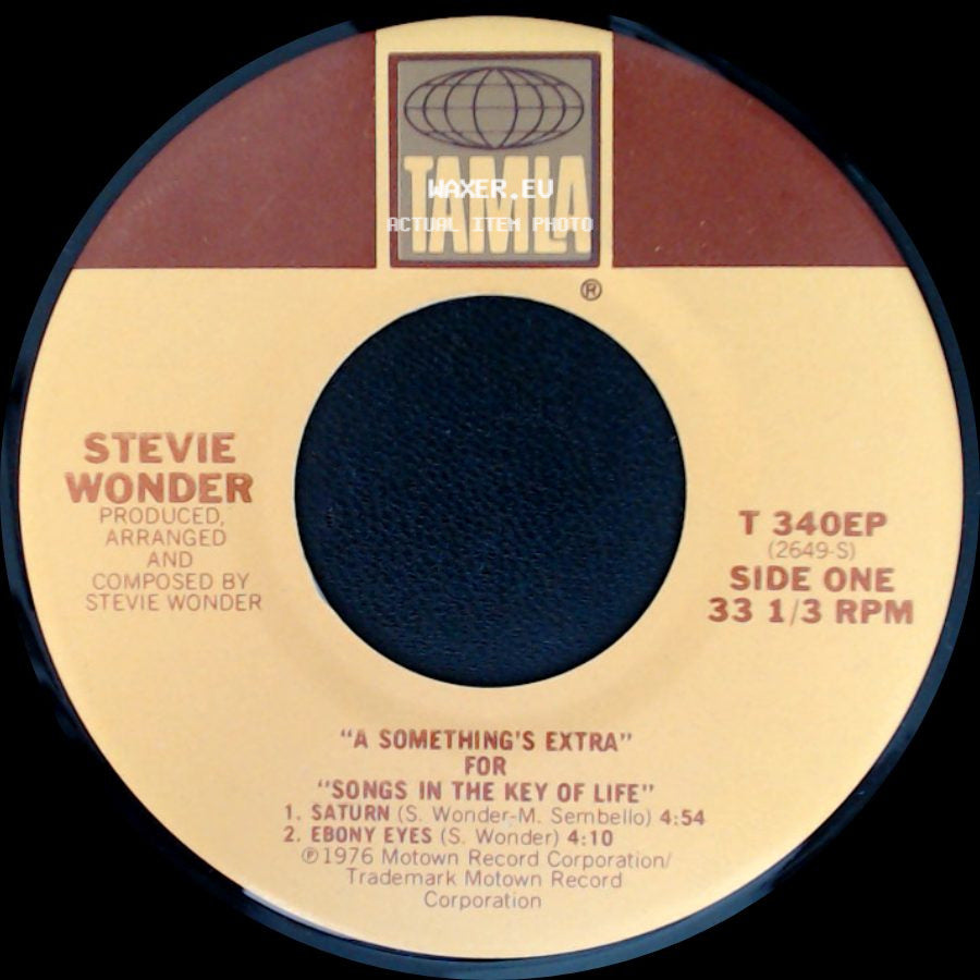 Stevie Wonder - "A Something's Extra" For "Songs In The Key Of Life" / A Something's Extra For Songs In The Key Of Life side A