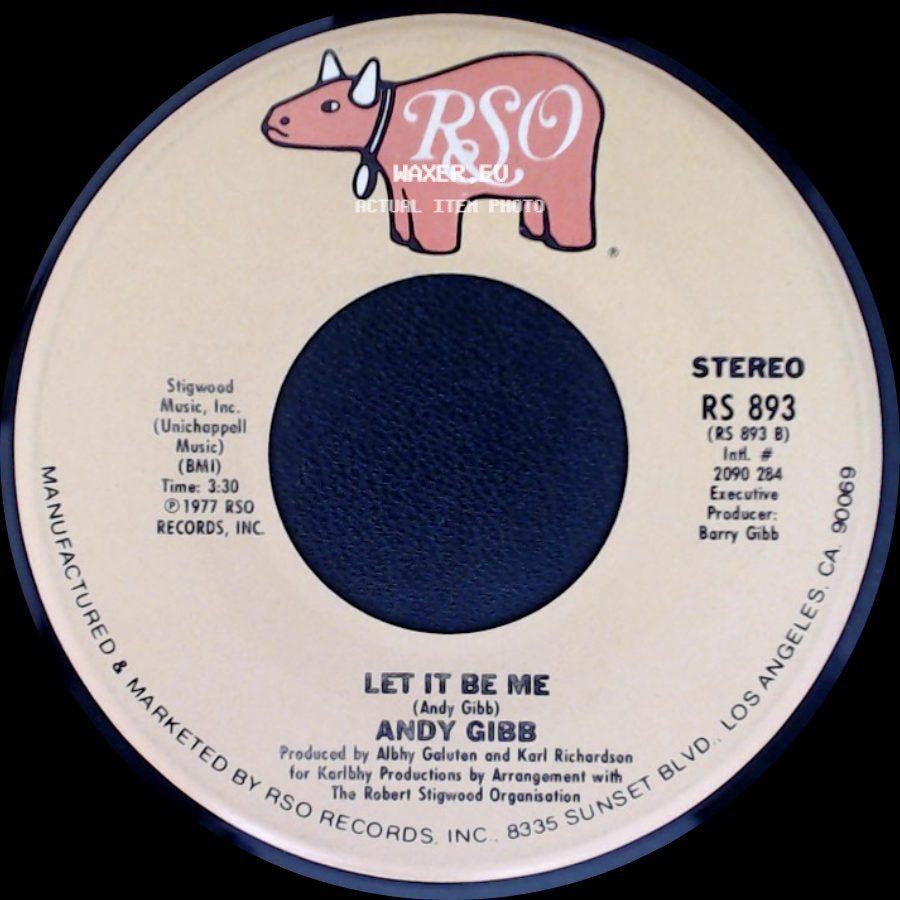Andy Gibb - Shadow Dancing / Let It Be Me side B