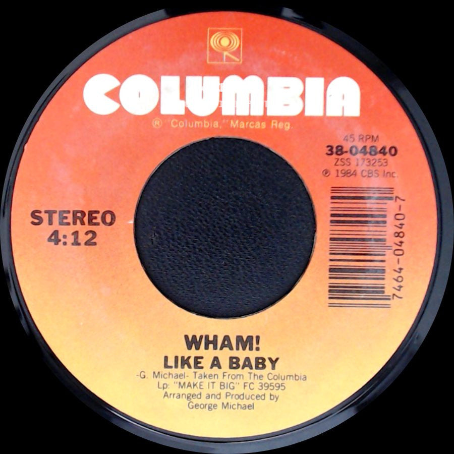 Wham! - Like A Baby / Everything She Wants (Remix) side A