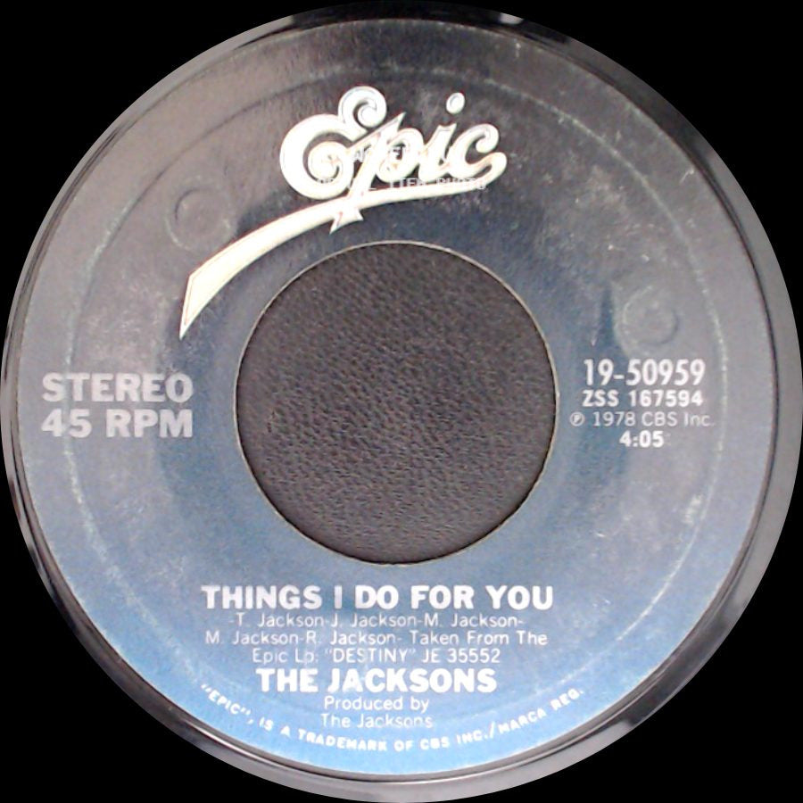 The Jacksons - Things I Do For You / Heartbreak Hotel side A