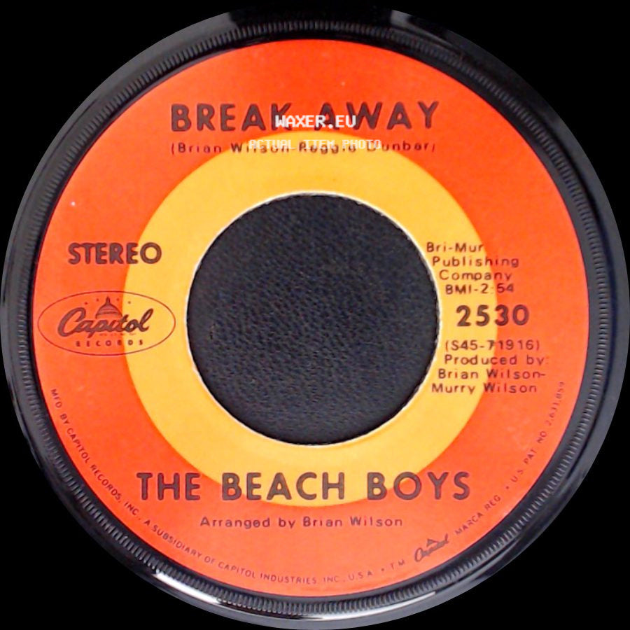 The Beach Boys - Celebrate The News / Break Away side B