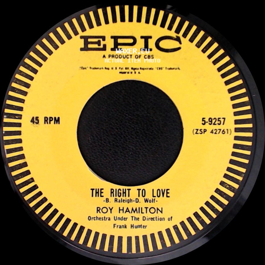 Roy Hamilton - Don't Let Go / The Right To Love side B