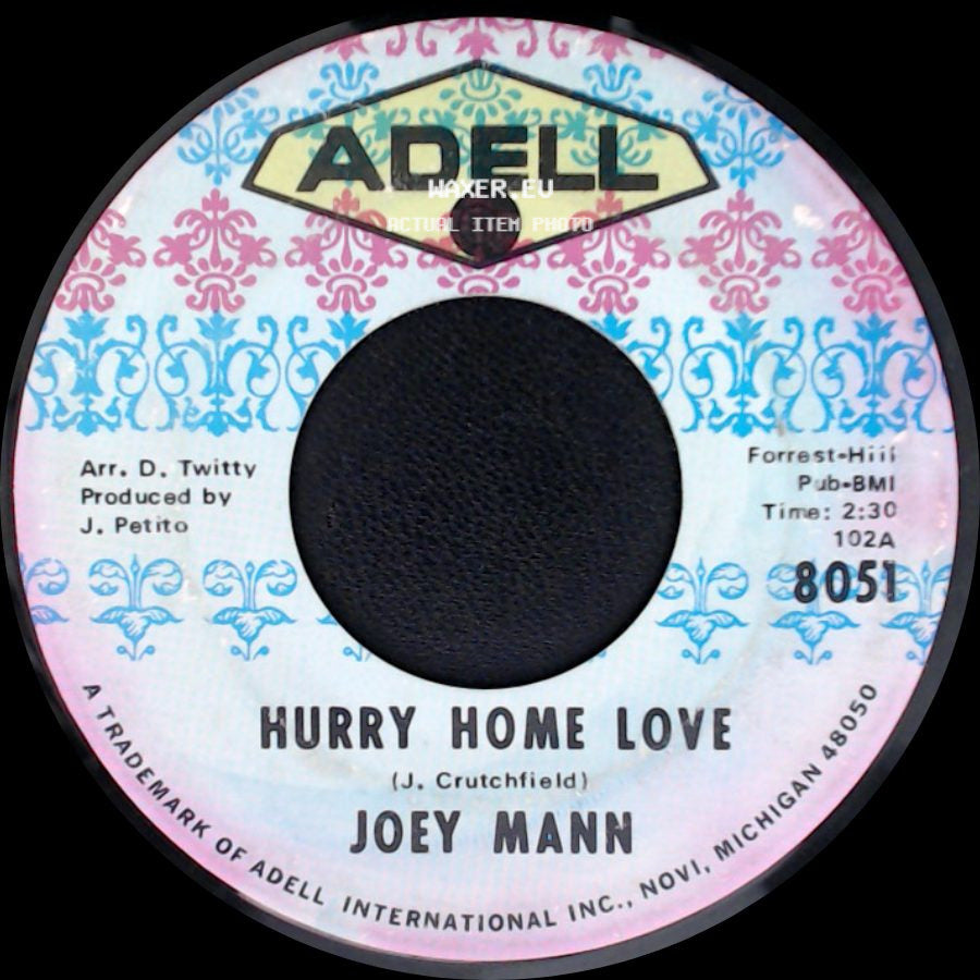 Joey Mann - Hurry Home Love / Blue Skirt Waltz side A