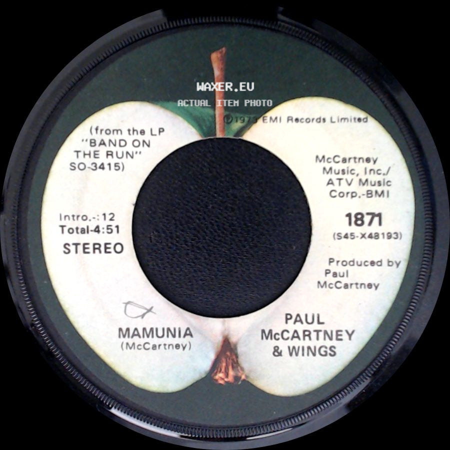 Paul Mccartney & Wings - Mamunia / Jet side A