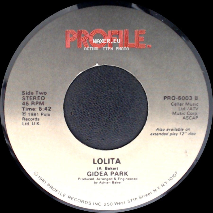 Gidea Park - Seasons Of Gold / Lolita side B