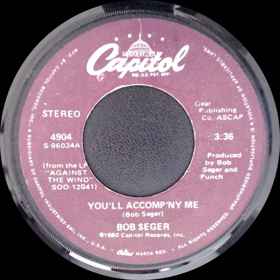 Bob Seger - You'll Accomp'ny Me / Betty Lou's Gettin' Out Tonight side A