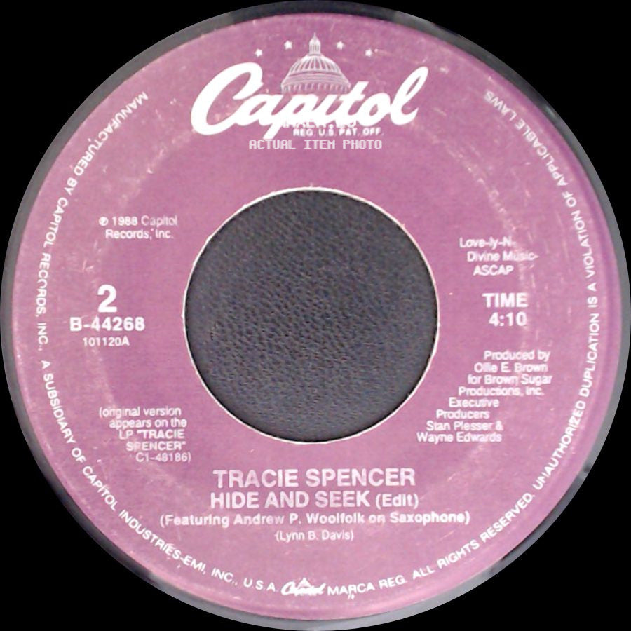 Tracie Spencer - Hide And Seek (Edit) / Imagine (Edit) side A