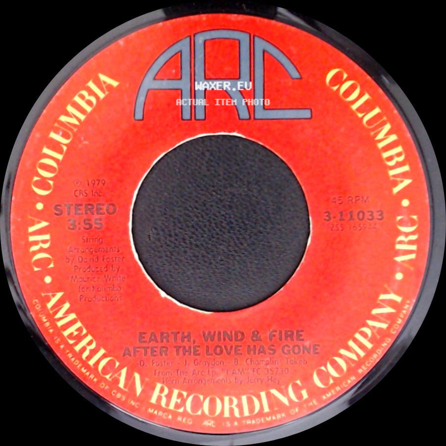 Earth, Wind & Fire - After The Love Has Gone / Rock That! side A