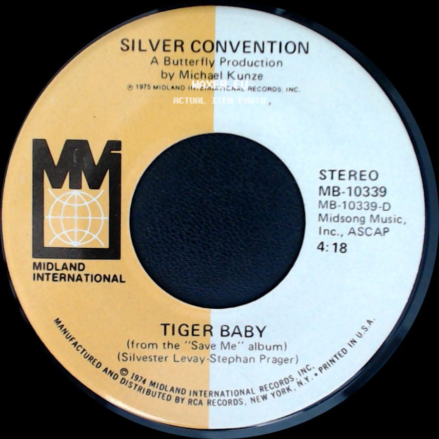 Silver Convention - Tiger Baby / Fly, Robin, Fly side A