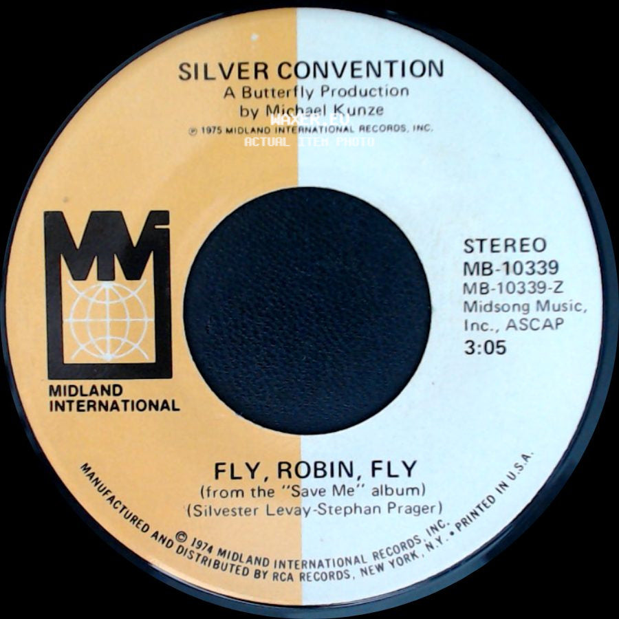 Silver Convention - Tiger Baby / Fly, Robin, Fly side B