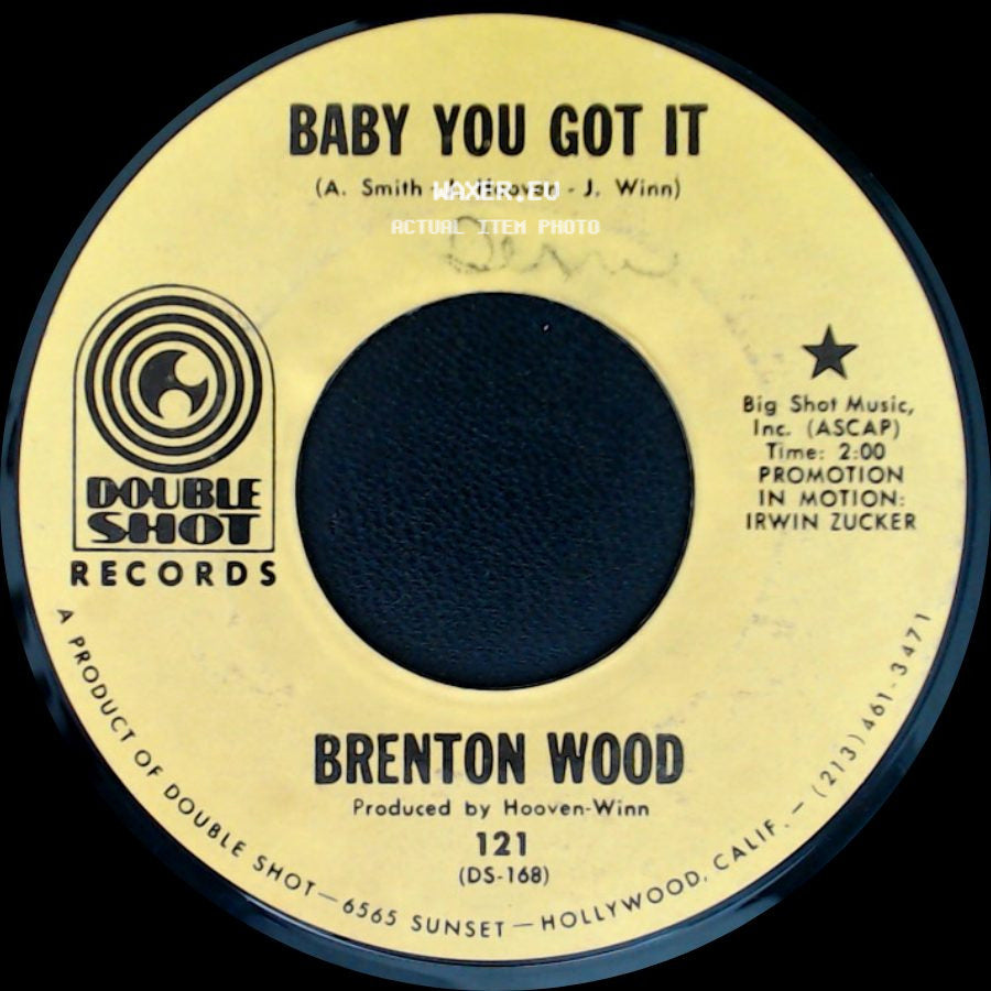 Brenton Wood - Catch You On The Rebound / Baby You Got It side B