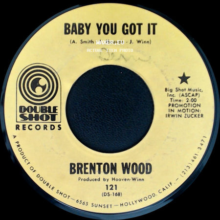 Brenton Wood - Catch You On The Rebound / Baby You Got It side B