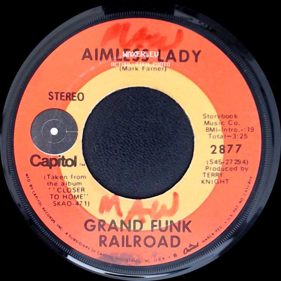 Grand Funk Railroad - Closer To Home / Aimless Lady side B