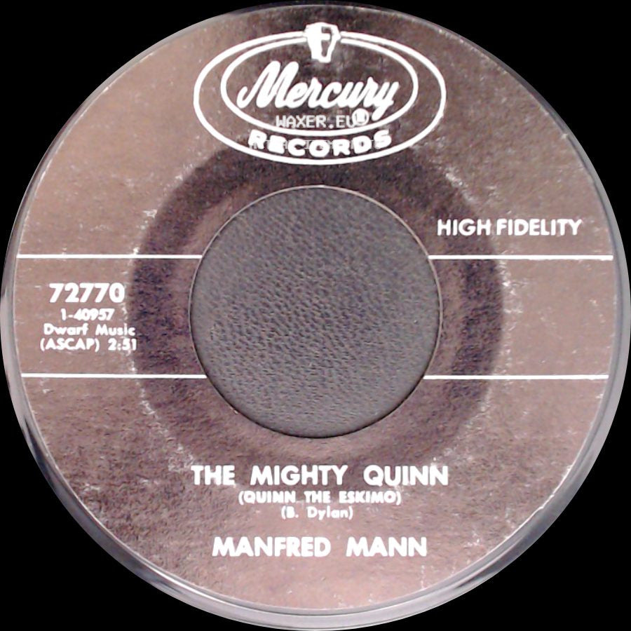 Manfred Mann - By Request - Edwin Garvey / The Mighty Quinn (Quinn The Eskimo) side B