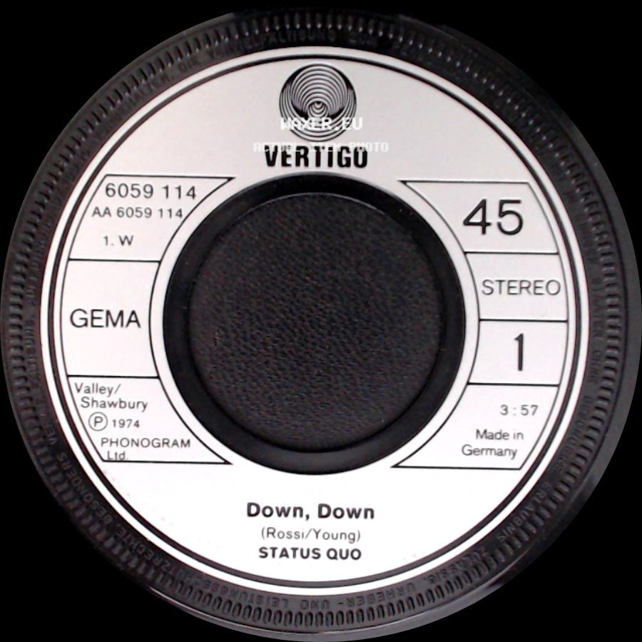 Status Quo - Night Ride / Down, Down side B