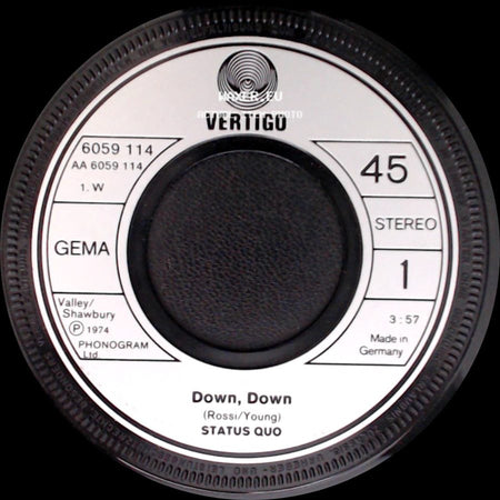 Status Quo - Night Ride / Down, Down side B