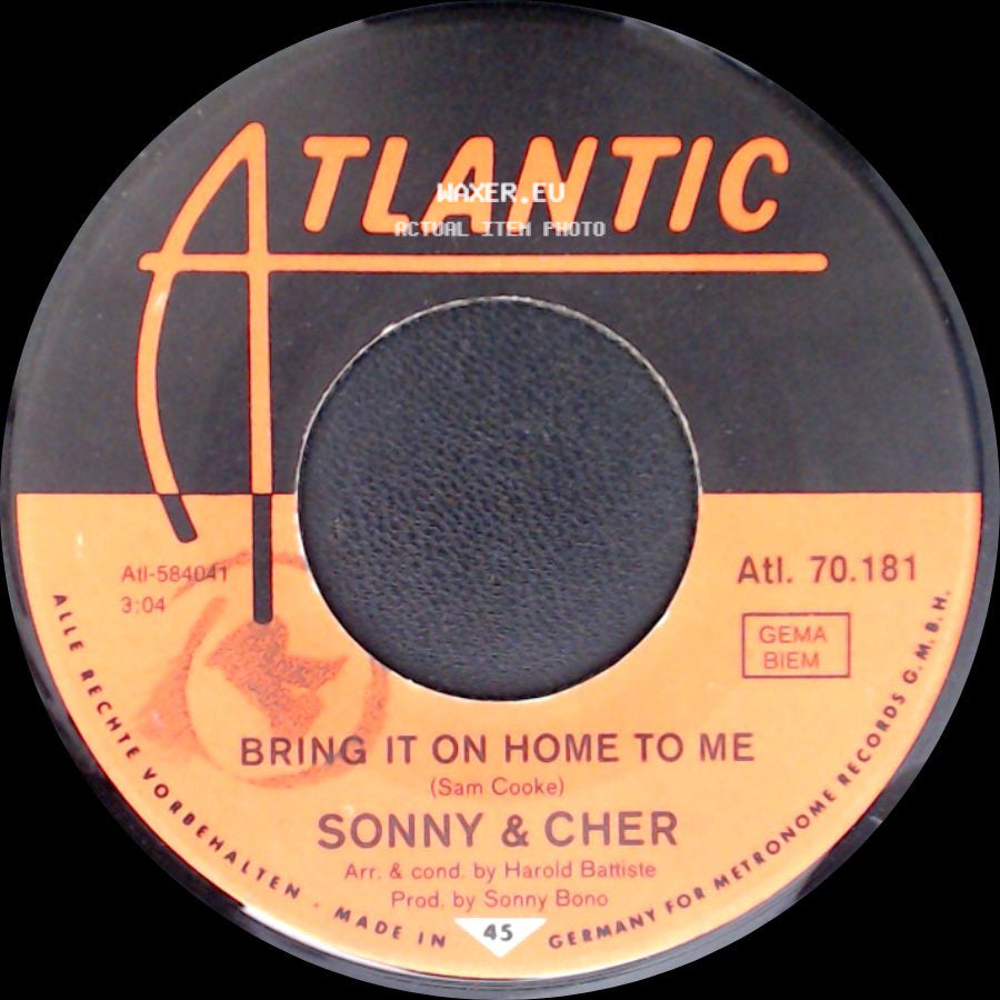 Sonny & Cher - Bring It On Home To Me / Little Man side A