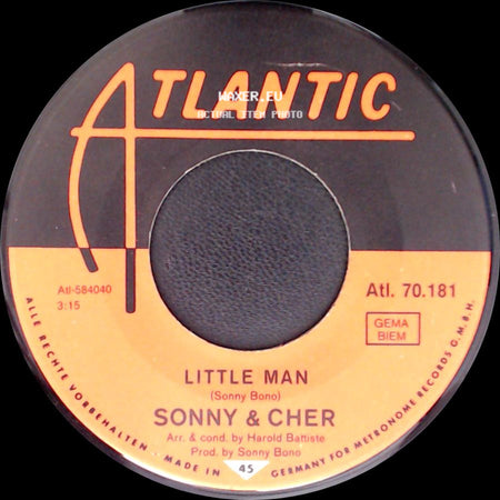 Sonny & Cher - Bring It On Home To Me / Little Man side B