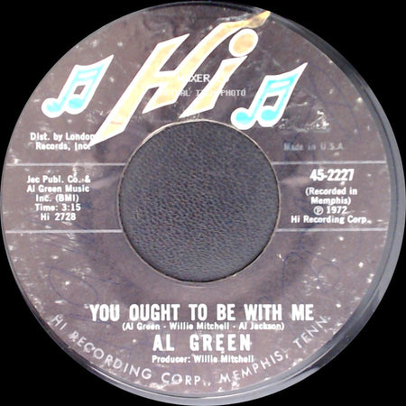 Al Green - You Ought To Be With Me / What Is This Feeling side A